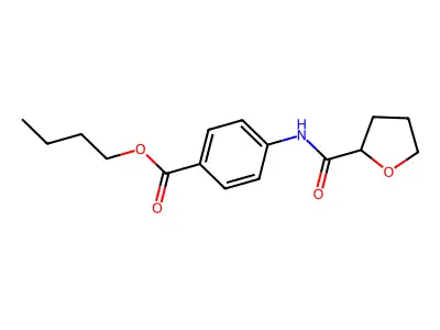 4-[[Oxo(2-oxolanyl)methyl]amino]benzoic acid butyl ester structure
