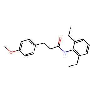 N-(2,6-diethylphenyl)-3-(4-methoxyphenyl)propanamide structure