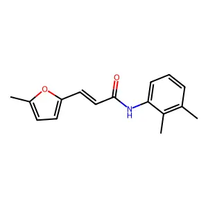 (E)-N-(2,3-dimethylphenyl)-3-(5-methylfuran-2-yl)prop-2-enamide structure
