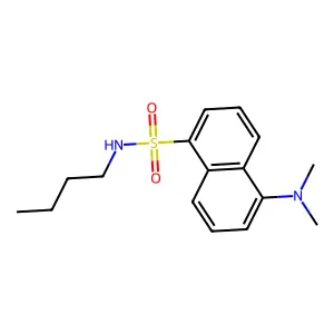 N-butyl-5-(dimethylamino)naphthalene-1-sulfonamide structure
