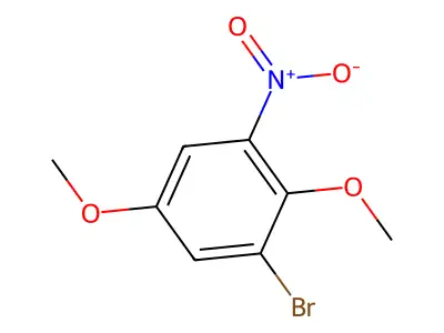 1-Bromo-2,5-dimethoxy-3-nitrobenzene structure
