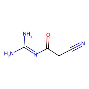 Cyanoacetyl guanidine structure