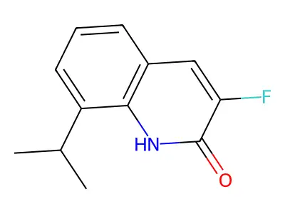 3-Fluoro-2-hydroxy-8-isopropylquinoline structure
