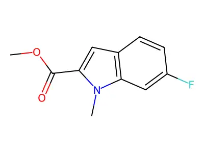 Methyl 6-fluoro-1-methyl-1H-indole-2-carboxylate structure