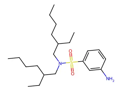 3-amino-N,N-bis(2-ethylhexyl)benzenesulfonamide structure