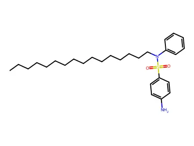 N1-Hexadecylsulfanilanilide structure