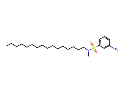 N1-Hexadecyl-N1-methylmetanilamide structure