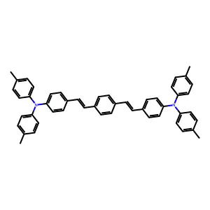 Benzenamine, 4,4'-(1,4-phenylenedi-2,1-ethenediyl)bis(N,N-bis(4-methylphenyl)- structure