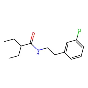 N-[2-(3-chlorophenyl)ethyl]-2-ethylbutanamide structure