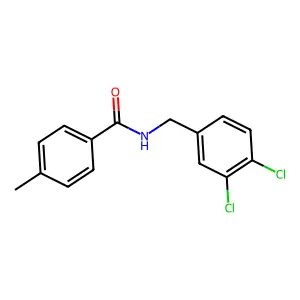 N-[(3,4-dichlorophenyl)methyl]-4-methylbenzamide structure