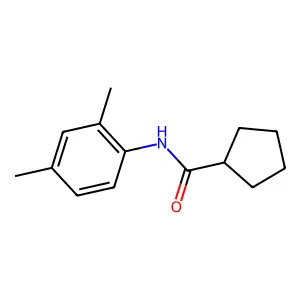 N-(2,4-dimethylphenyl)cyclopentanecarboxamide structure