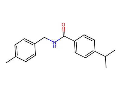 N-[(4-methylphenyl)methyl]-4-propan-2-ylbenzamide structure