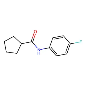 N-(4-氟苯基)环戊烷甲酰胺 structure