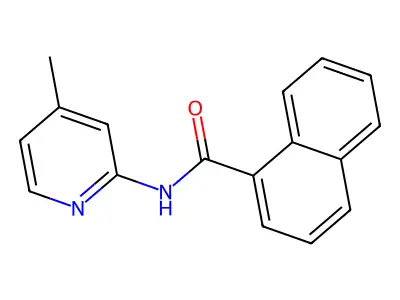 N-(4-methylpyridin-2-yl)naphthalene-1-carboxamide structure