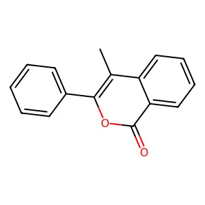 1H-2-Benzopyran-1-one, 4-methyl-3-phenyl- structure