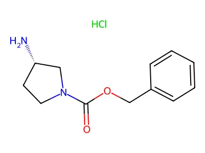 Benzyl 3-aminopyrrolidine-1-carboxylate structure