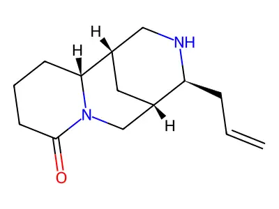 狭叶羽扇豆碱 structure