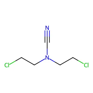 双(2-氯乙基)氰胺 structure