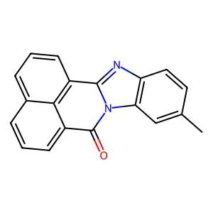 7H-Benzimidazo[2,1-a]benz[de]isoquinolin-7-one, 10-methyl- structure