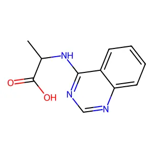 L-Alanine, N-4-quinazolinyl- structure