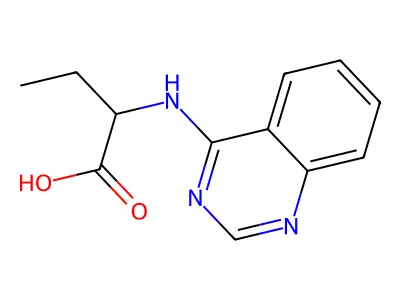 2-(Quinazolin-4-ylamino)butanoic acid structure