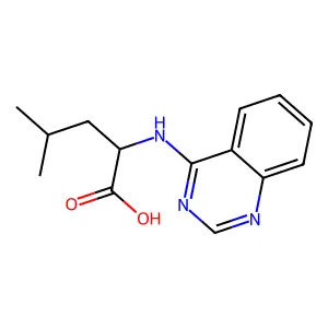 L-Leucine, N-4-quinazolinyl- structure