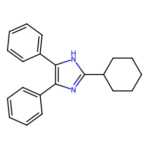 2-cyclohexyl-4,5-diphenyl-1H-imidazole structure