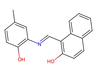 1-(2-Hydroxy-5-methylphenyliminomethyl)-2-naphthol structure
