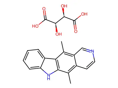 Ellipticine tartrate structure