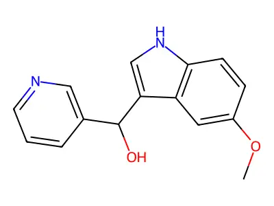 3-Indolemethanol, 5-methoxy-alpha-(3-pyridyl)- structure