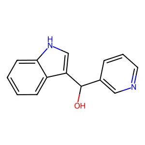 3-Indolemethanol, alpha-(3-pyridyl)- structure