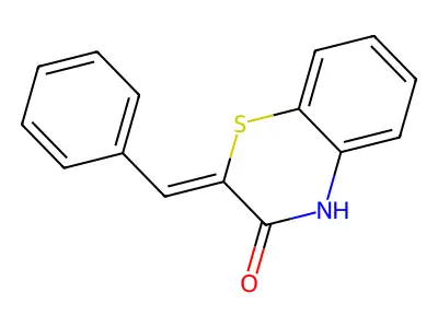 2-benzylidene-4H-1,4-benzothiazin-3-one structure