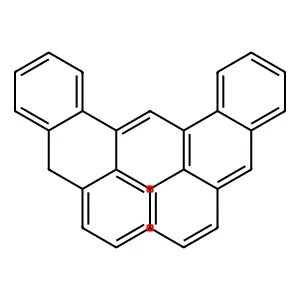 9-(10H-anthracen-9-ylidenemethyl)anthracene structure