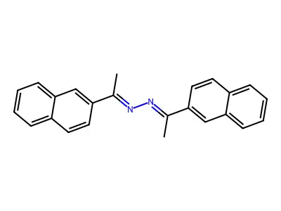 1,2-Bis(1-(naphthalen-2-yl)ethylidene)hydrazine structure