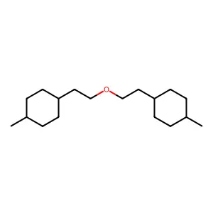 Cyclohexane, 1,1'-(oxydi-2,1-ethanediyl)bis[4-methyl- structure
