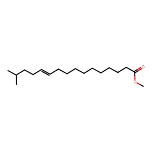 15-Methyl-11-hexadecenoic acid methyl ester structure