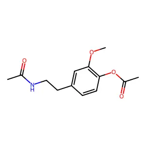 Acetamide, N-[2-[4-(acetyloxy)-3-methoxyphenyl]ethyl]- structure