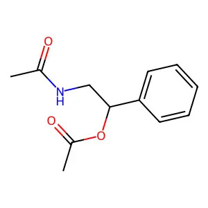 2-(Acetylamino)-1-phenylethyl acetate structure
