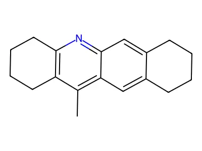 1,2,3,4,7,8,9,10-Octahydro-12-methylbenz[b]acridine structure