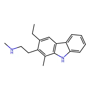 9H-Carbazole-2-ethanamine, 3-ethyl-N,1-dimethyl- structure