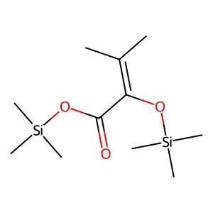 alpha Keto isovaleric acid enol di-TMS structure