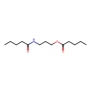 3-(Pentanoylamino)propyl pentanoate structure