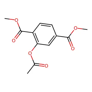 1,4-Benzenedicarboxylic acid, 2-(acetyloxy)-, dimethyl ester structure