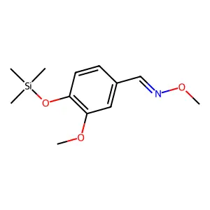 Benzaldehyde, 3-methoxy-4-[(trimethylsilyl)oxy]-, O-methyloxime structure