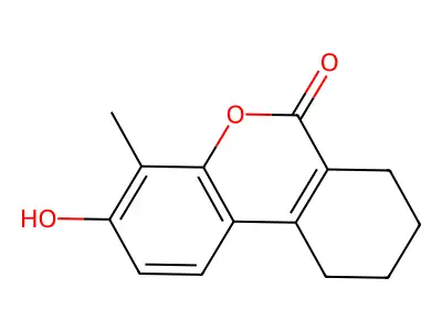 3-hydroxy-4-methyl-7,8,9,10-tetrahydro-6H-benzo[c]chromen-6-one structure