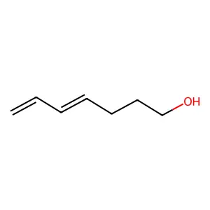Hepta-4,6-dien-1-OL structure