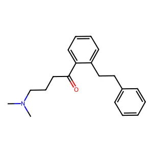 4-(Dimethylamino)-1-[2-(2-phenylethyl)phenyl]butan-1-one structure