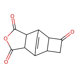 4-Oxatetracyclo[5.4.2.02,6.08,11]tridec-12-ene-3,5,9-trione structure