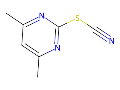 4,6-Dimethylpyrimidin-2-yl thiocyanate structure