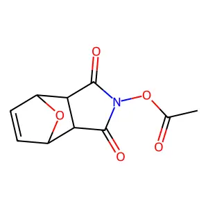 (1,3-Dioxo-3a,4,7,7a-tetrahydro-4,7-epoxyisoindol-2-yl) acetate structure